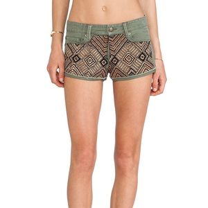 Capulet Embellished Denim Shorts